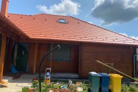 Exterior painting wooden house Gheorgheni